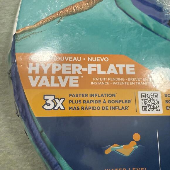 SwimWays Spring Float Papasan Inflatable Pool Lounger with Hyper-Flate Valve - Picture 2 of 4